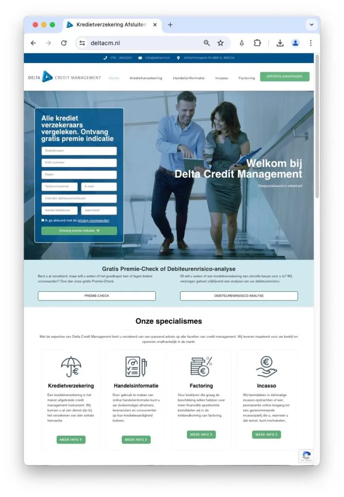 website delta credit management